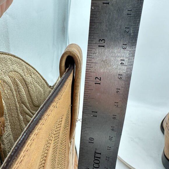 Botas Jaca Men Size MEX 28.5 EE US 10.5 Brown Leather Cowboy Western Boot - Picture 12 of 14